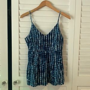 Tank top multicolored blue/white